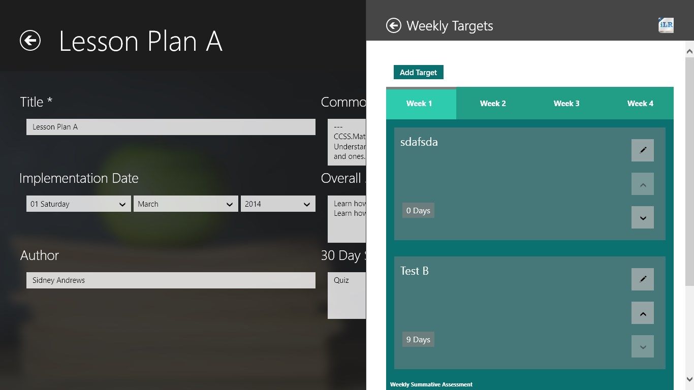 Plan Summary screen. Displays plan details and the ability to print the plan.
