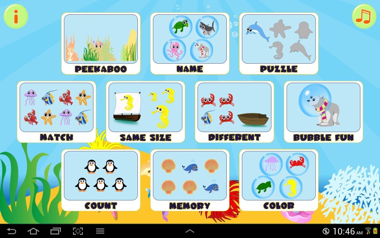 Simply Sea Life, Toddler Learning Games