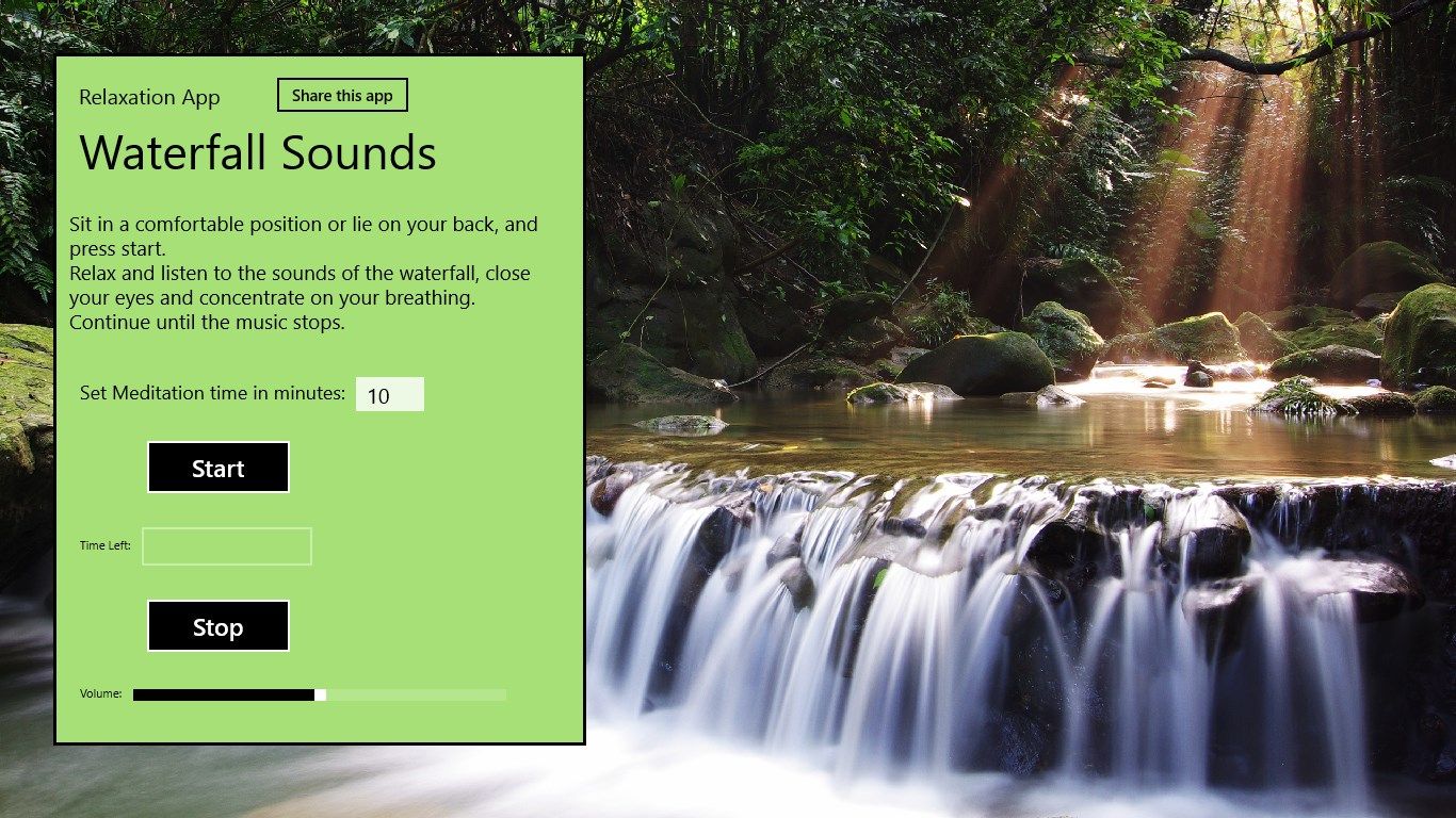 Waterfall Sounds App