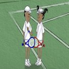 Juan And Maria Play Tennis