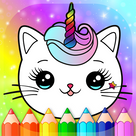 World of Unicorn Cats - Caticorns Coloring Book
