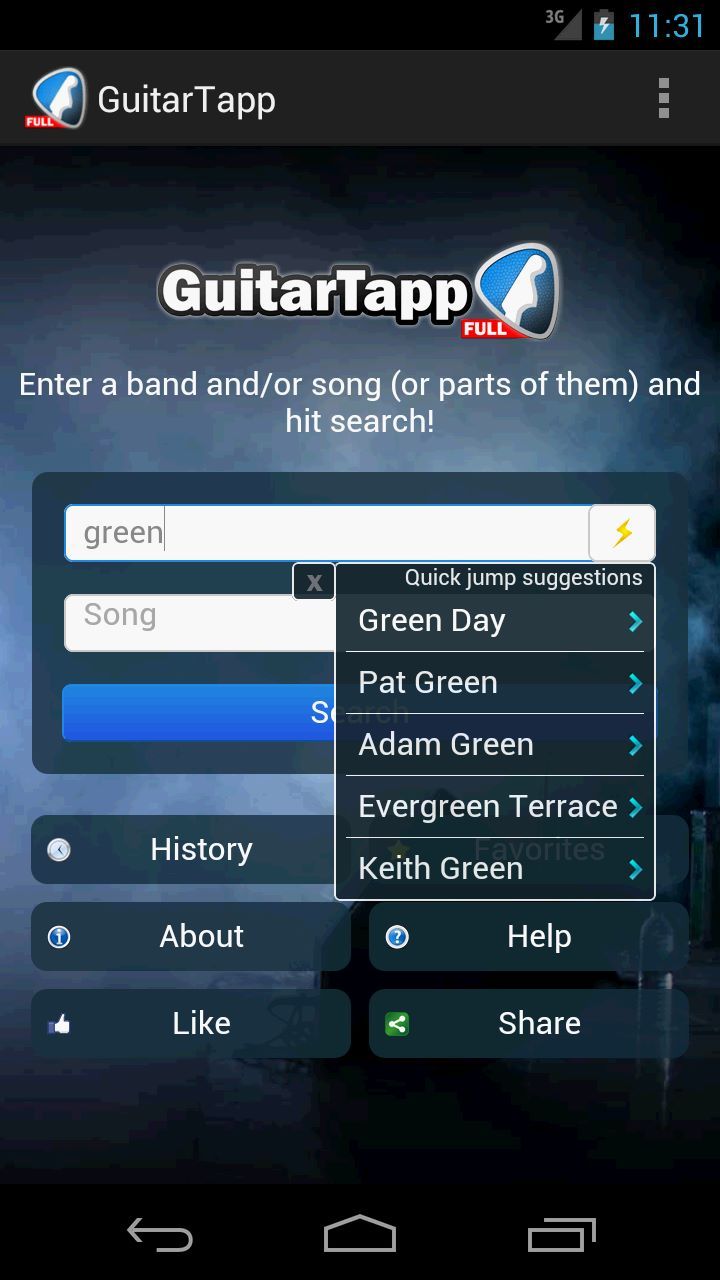 GuitarTapp tabs & chords