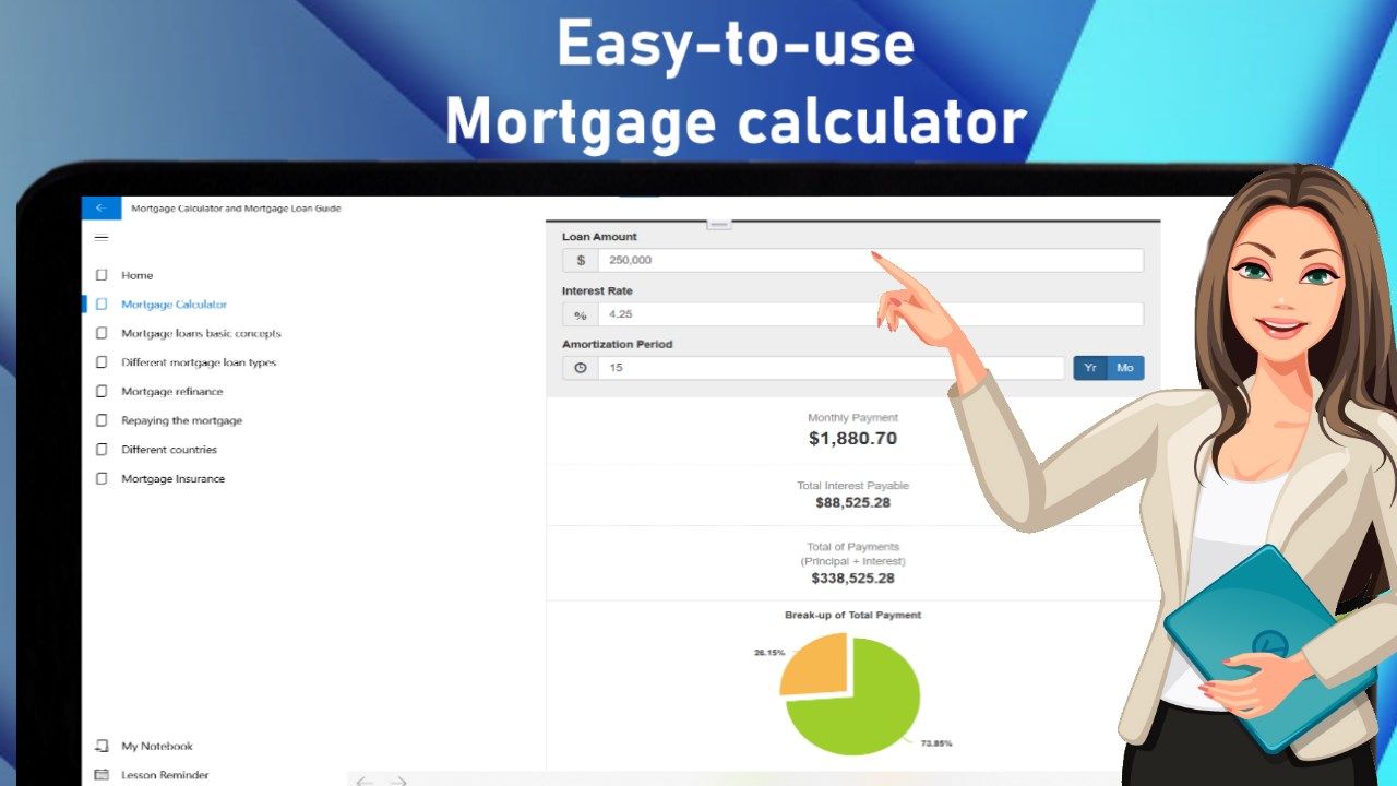 Mortgage calculator - Easy to use