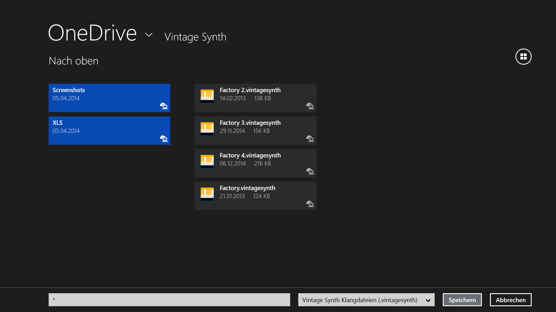 Save your sounds where you want, for example on your OneDrive.