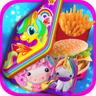 Unicorn School Lunch Maker - Kids Rainbow Lunch & Mealtime Games FREE