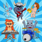 Music Puzzle for Toddlers and Kids : puzzle games with pets and musical instruments !