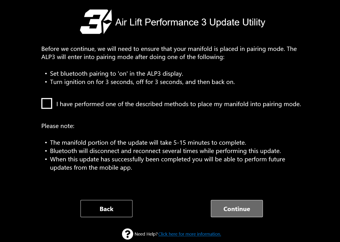 Air Lift Performance 3 Update Utility