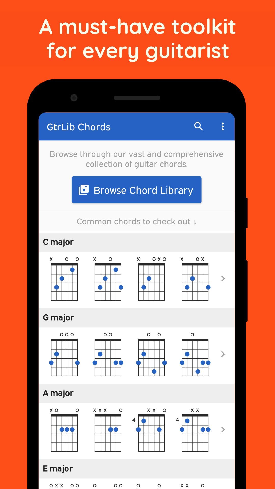 GtrLib Chords - Guitar Chord Library