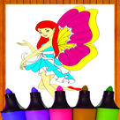 Coloring book Fairy magic