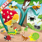 Worms and Bugs for Toddlers and Kids : discover the insect world ! games for kids - FREE game