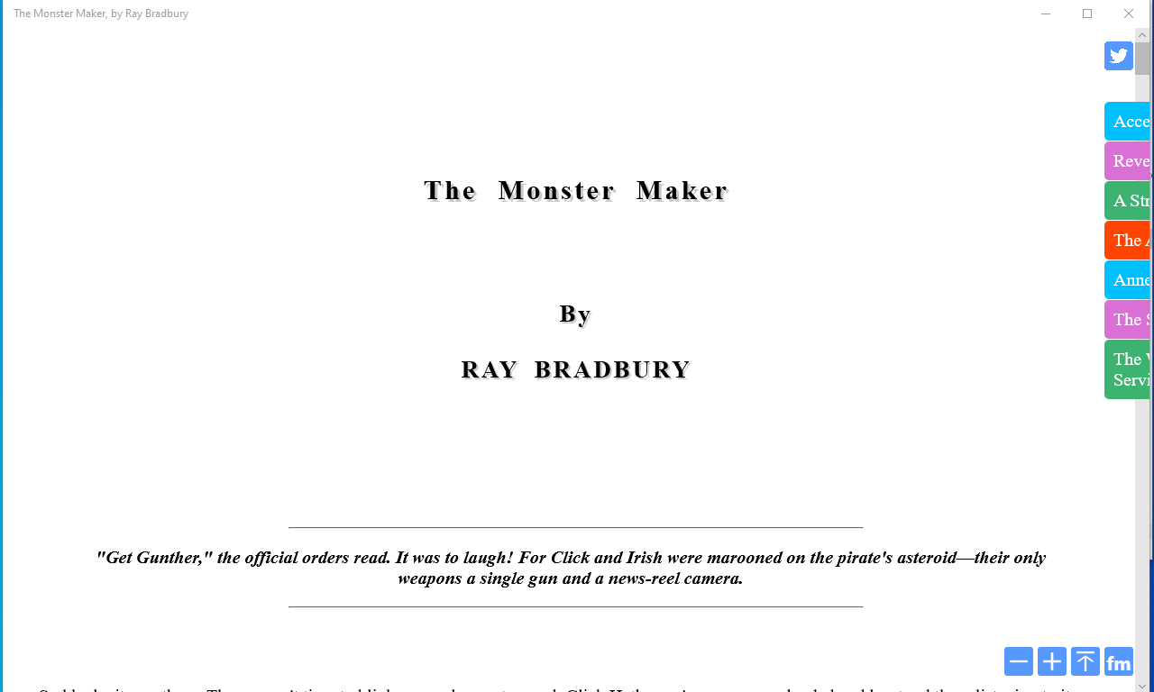 The Monster Maker by Ray Bradbury