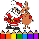 Coloring Book Santa Christmas