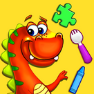 Dino Fun - Free Toddler Games for Kids Ages 2, 3, 4, 5 Years Old Learning ABC Math Coloring Puzzles Coding Salon Baby Care Doctor Dentist
