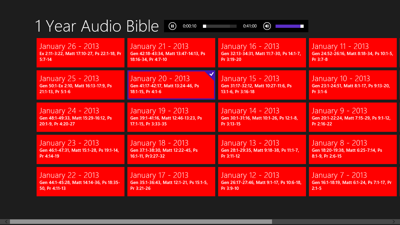 New Audio Bible Readings Daily