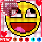 Pixel art coloring by number draw colorbox - pixel pain coloring book