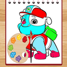 Paw Paw Dog coloring book