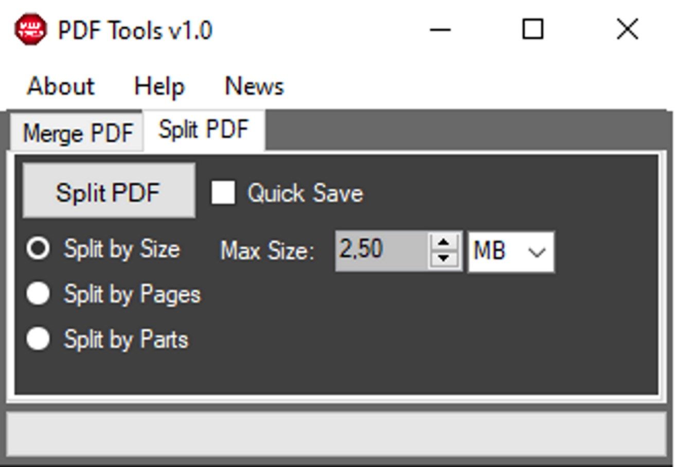 PDF Tools - Size Split