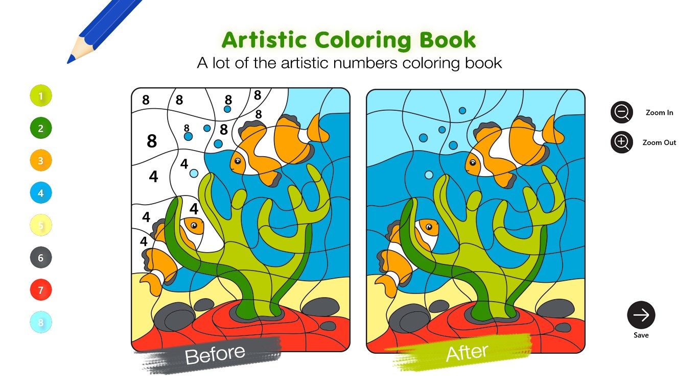 Color & Paint By Numbers