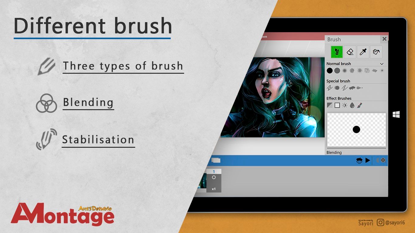Use different brushes, customize them as you need. No suitable brush? Create your own