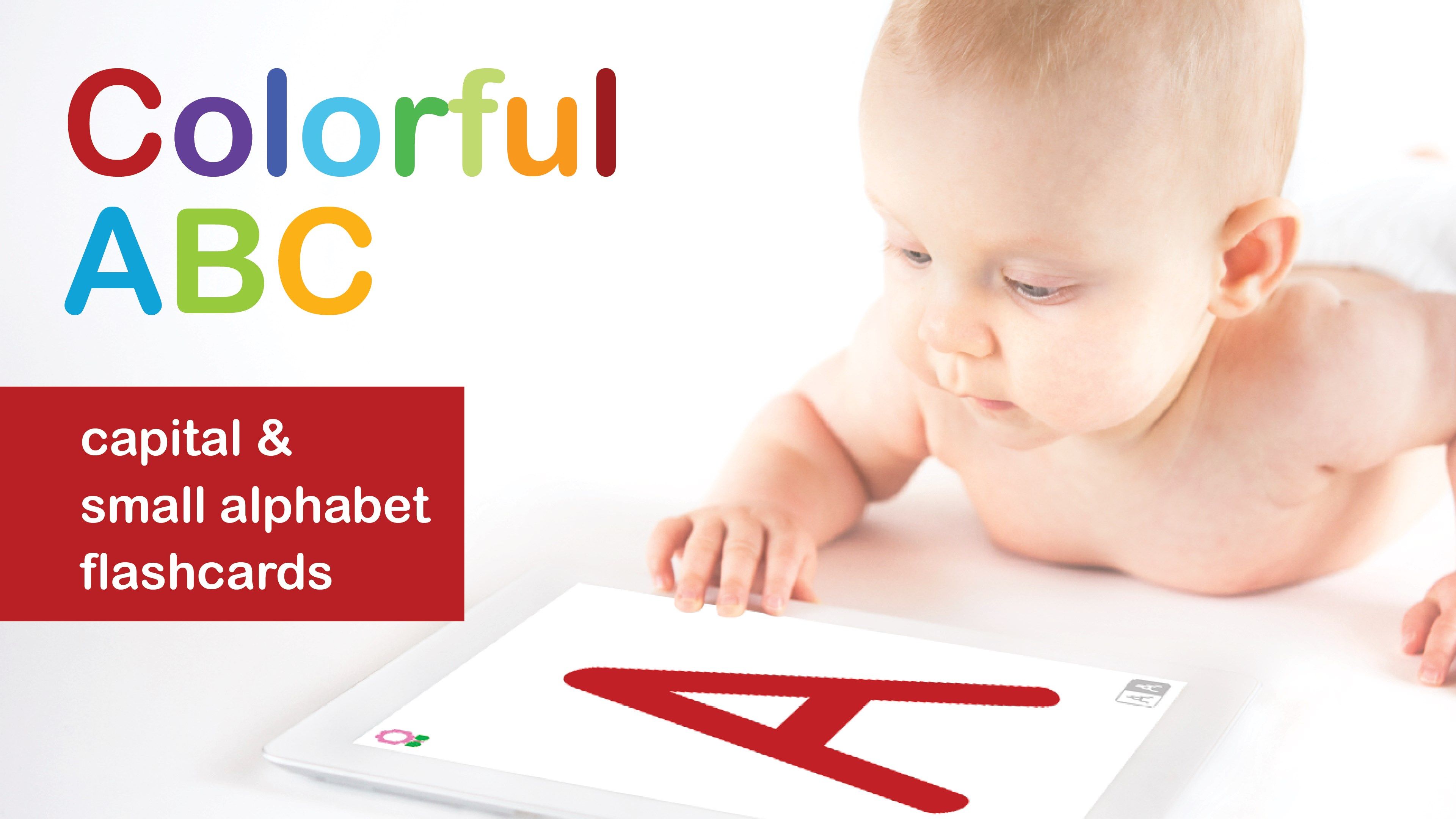 Colorful ABC - Alphabet Flashcard for Toddlers and Kids