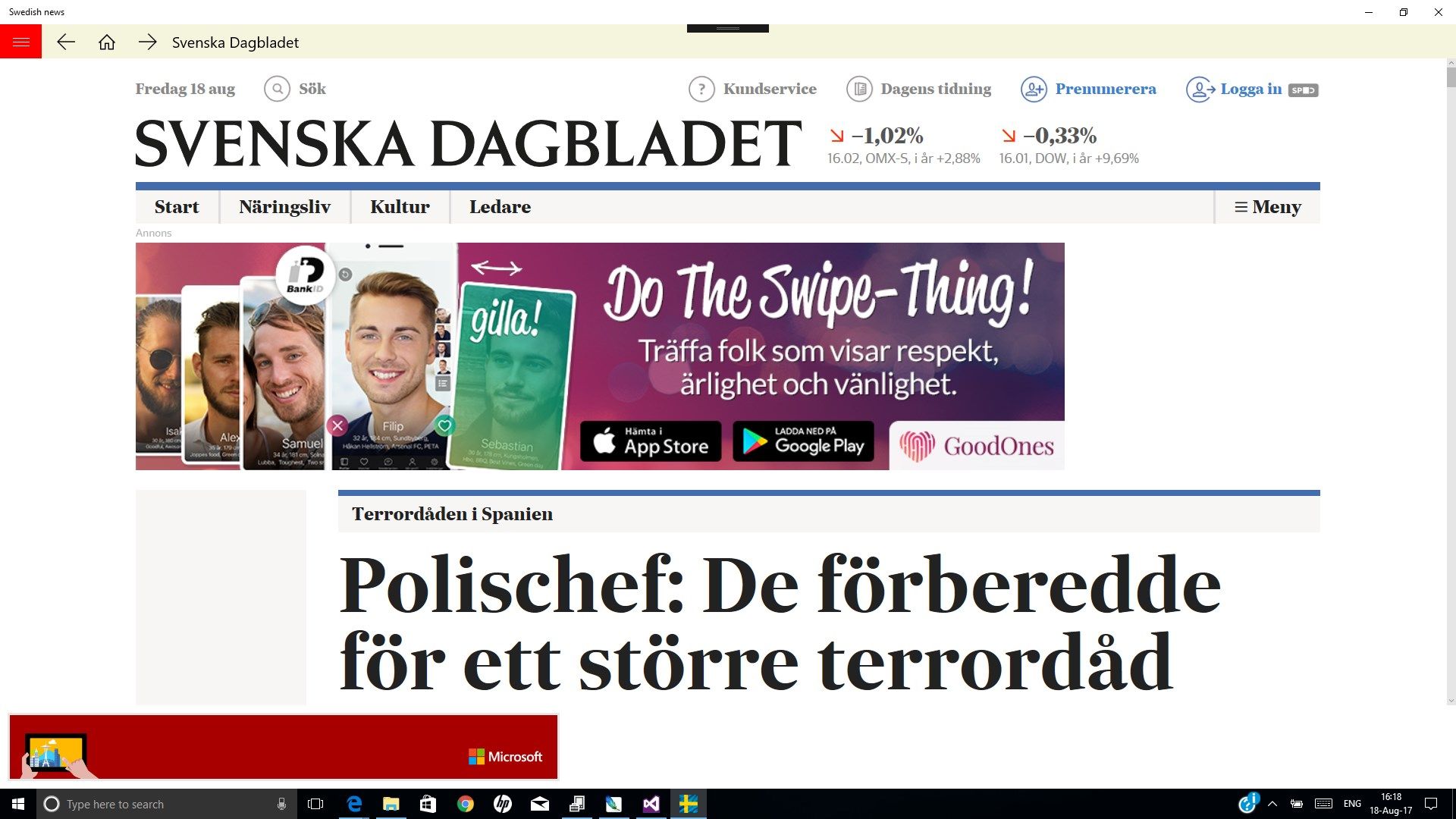 Swedish news