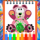 Cute Teddy Coloring Book