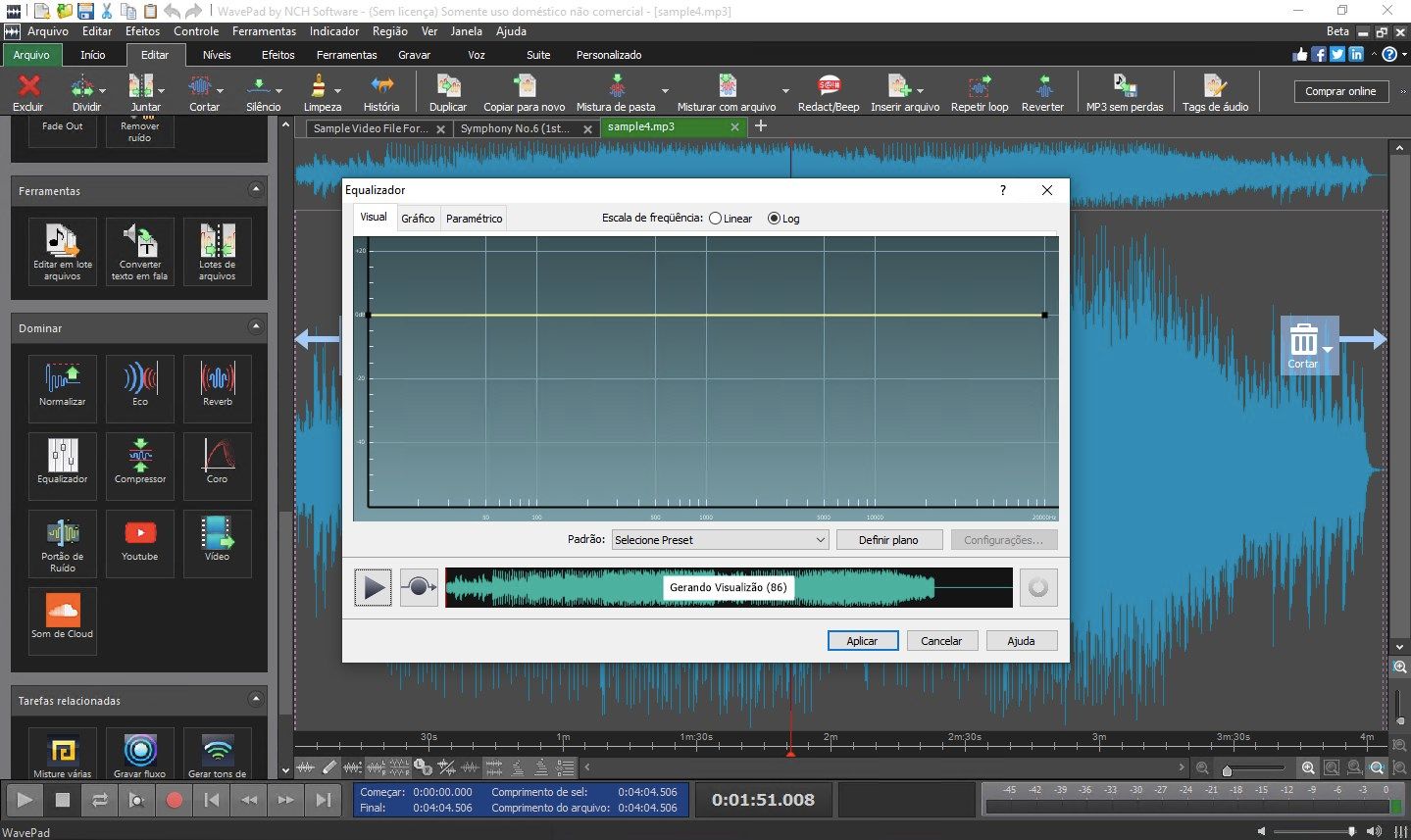 WavePad Editor de Áudio