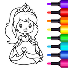 Princess coloring book 👸🎨 : Games for Girls 🌈