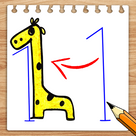 How To Draw Animals from Numbers Easily