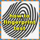 how to fingerprint test