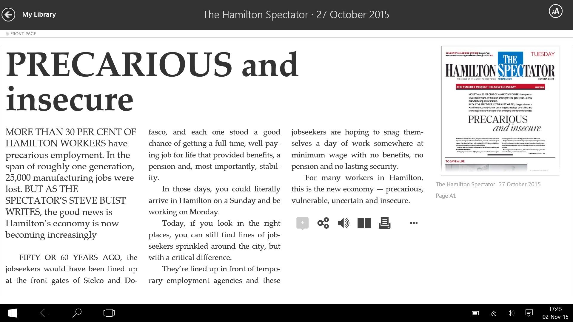 The Hamilton Spectator E-edition