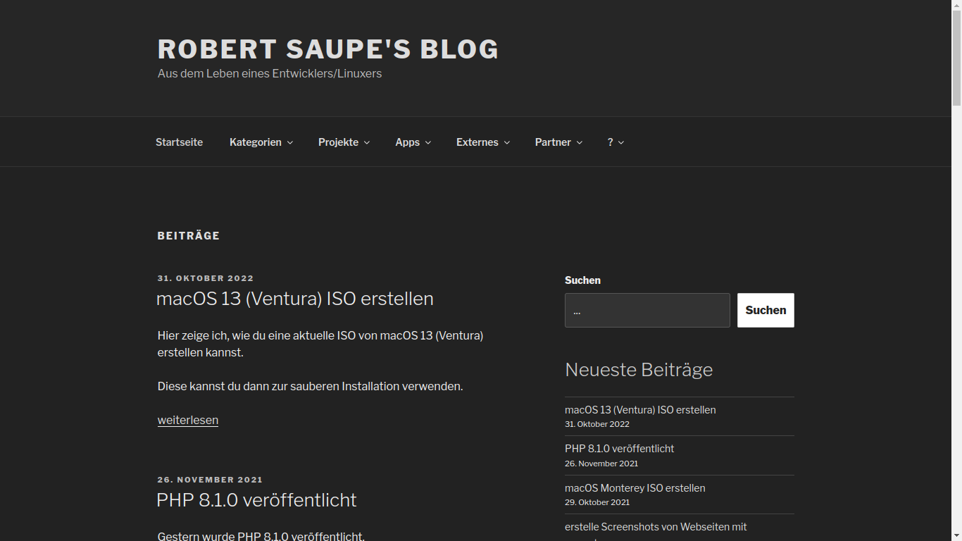 Robert Saupe's Blog