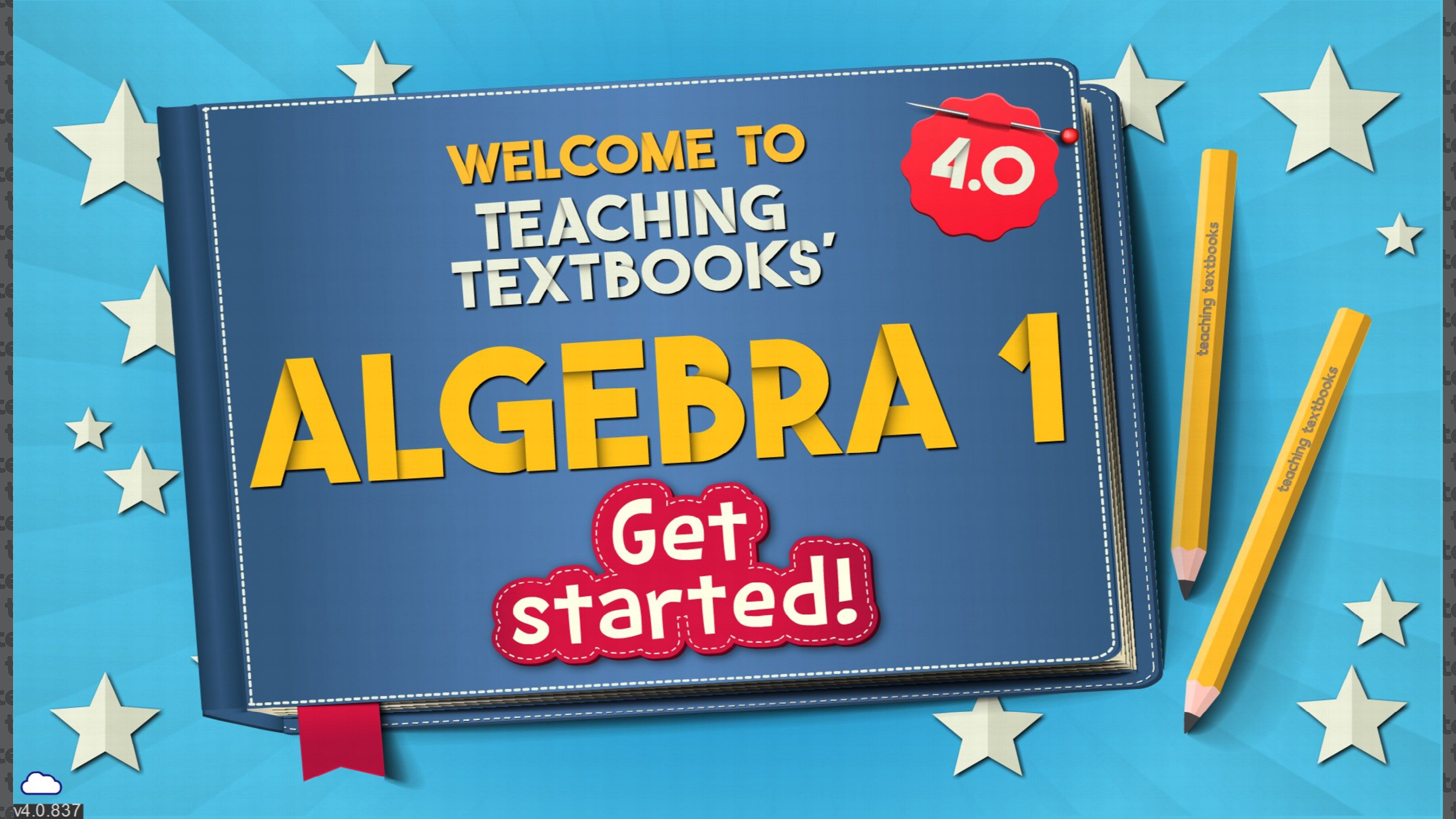 When the app launches, all you have to do to get started is log in with your Teaching Textbooks parent account, and it will connect to your Algebra 1 enrollment.