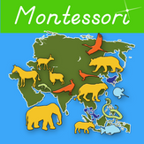 Montessori Geography - Animals of Asia