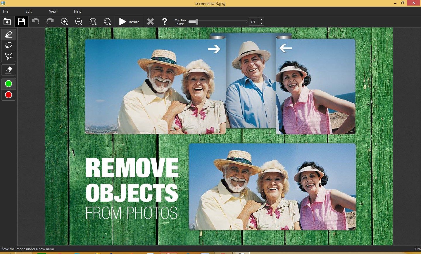 Remove objects from image like you'd fold a paper photo!