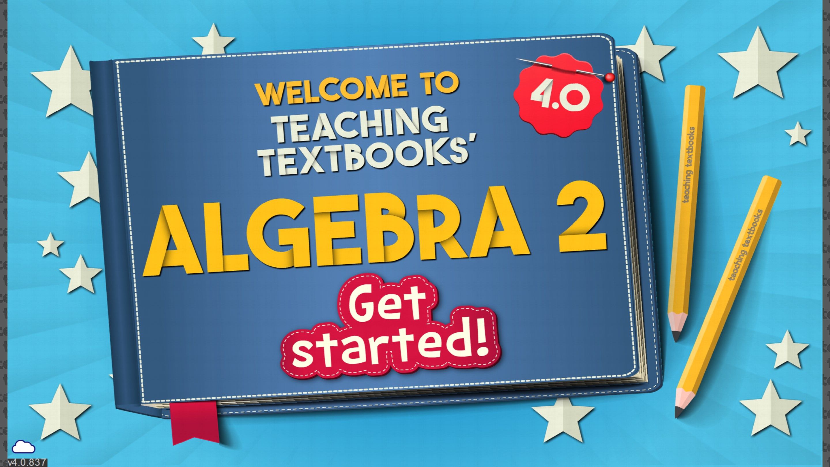 When the app launches, all you have to do to get started is log in with your Teaching Textbooks parent account, and it will connect to your Algebra 2 enrollment.