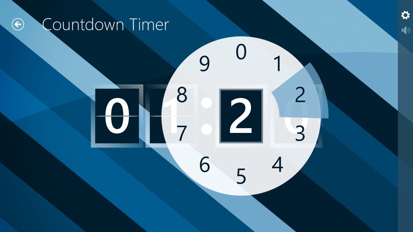 The radial design is an intuitive way to interact with the timer.