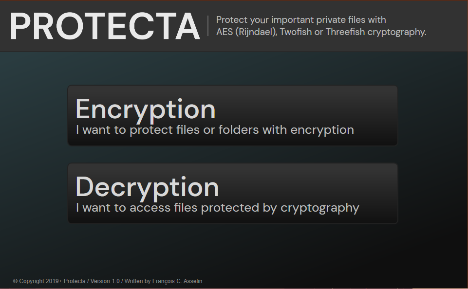 Protecta Encryption Software