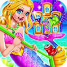 Mermaid Princess Clean Up - Girls Tidy Up House Cleaning Games for Kids