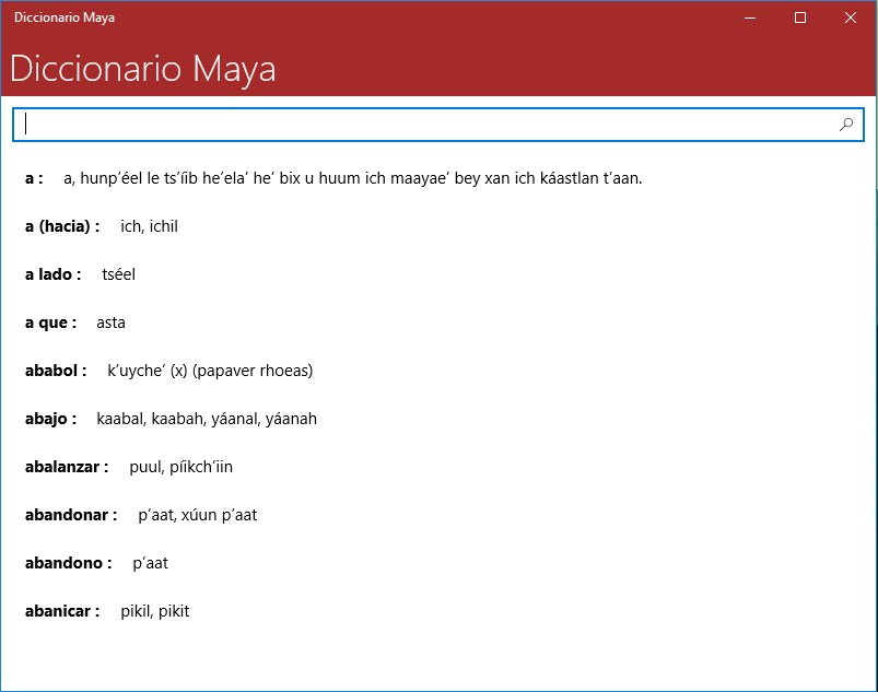 Diccionario Español-Maya