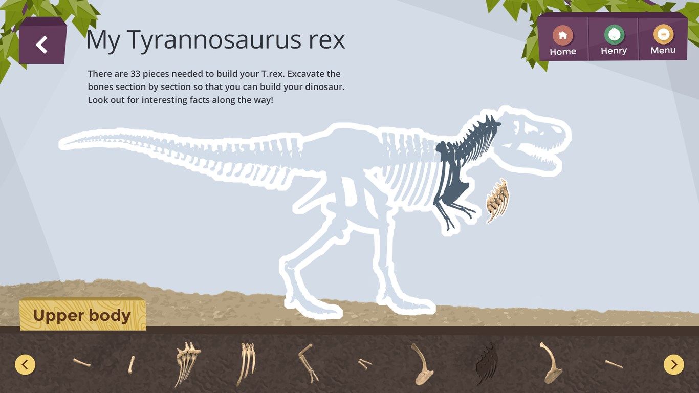 Build a T. Rex with the bones excavated
