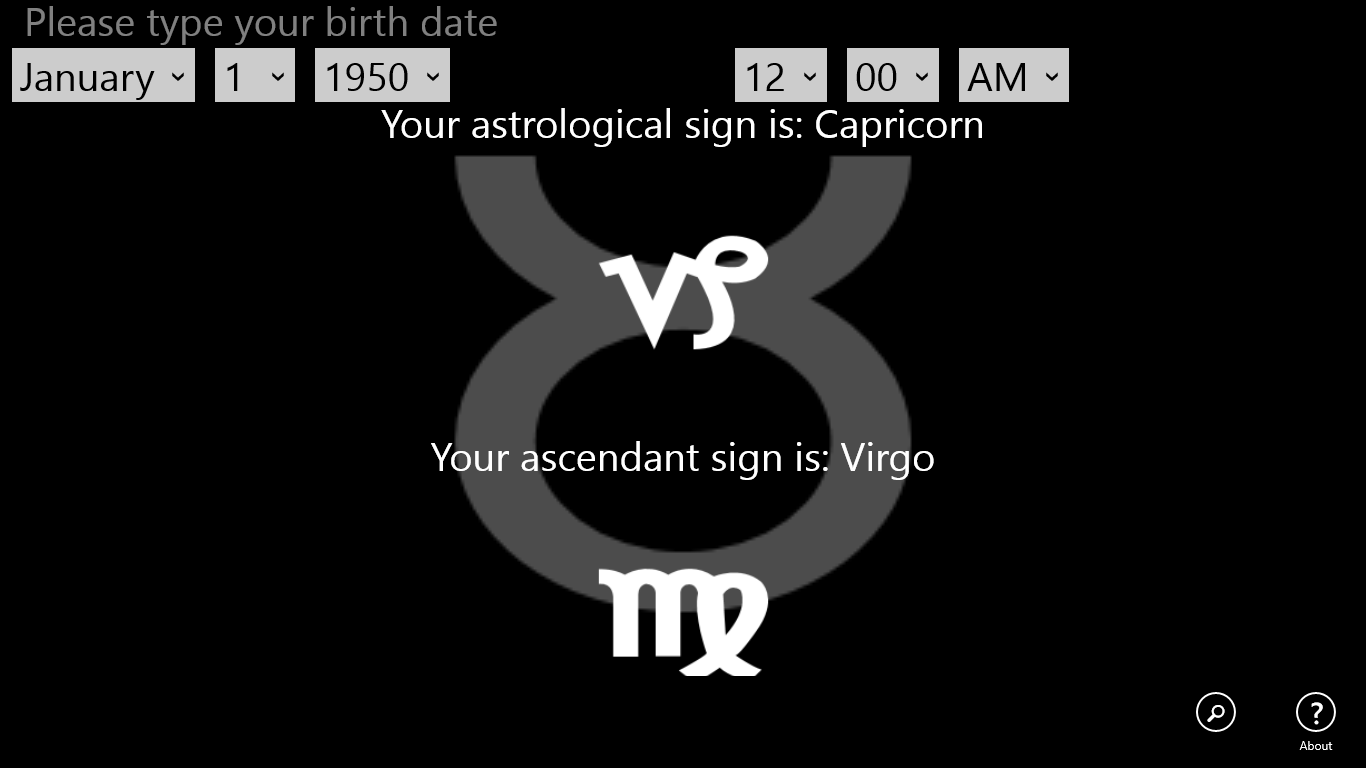 Type your date of birth and you will get your ascendant