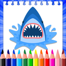 Coloring book Shark For Kids