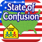 School Zone - State of Confusion - Ages 5-7, USA, Social Studies, Geography, 50 States