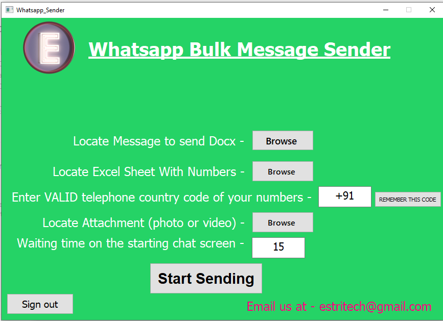 Sanchar - Bulk Message Sender