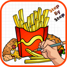 Learn How to Draw Fast Food Snacks