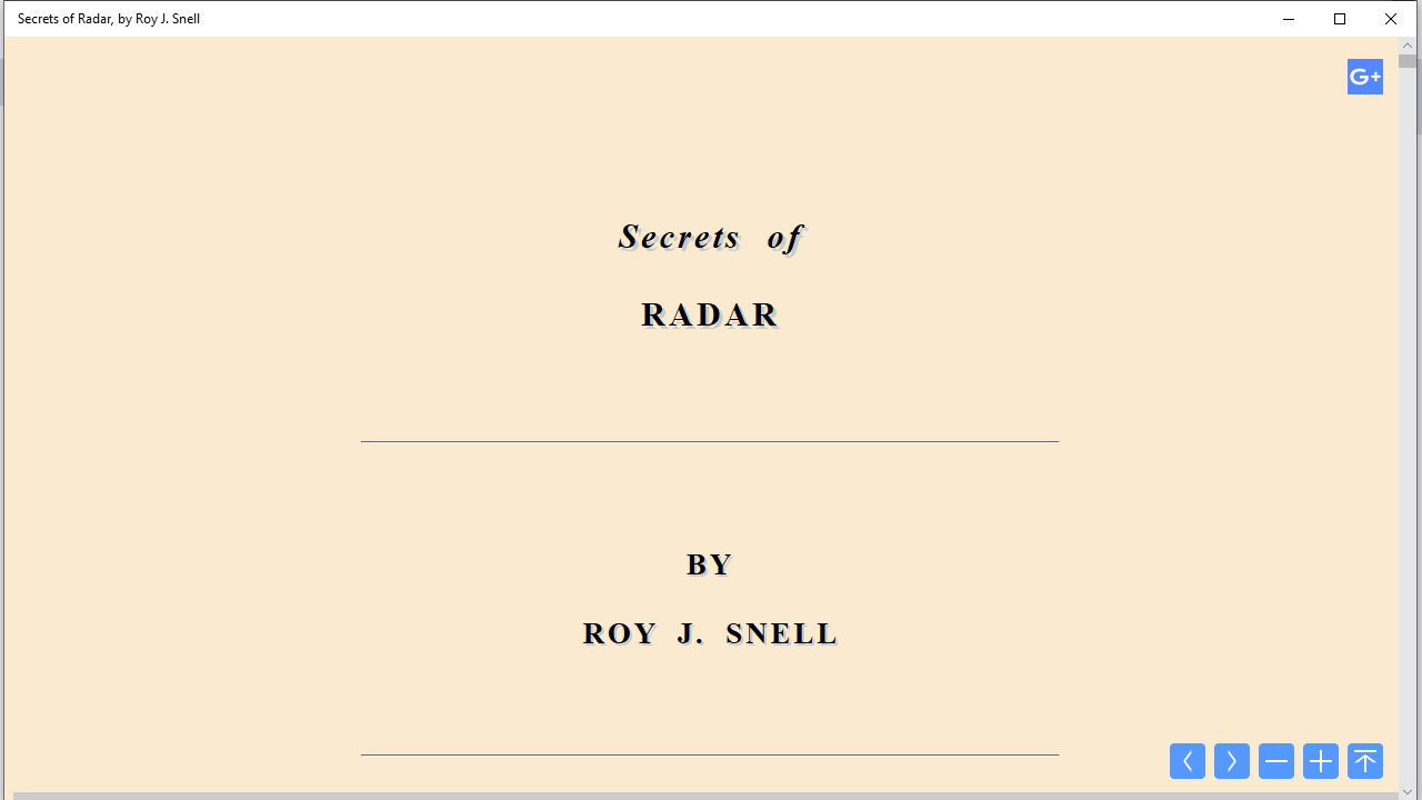 Secrets of Radar, by Roy J. Snell
