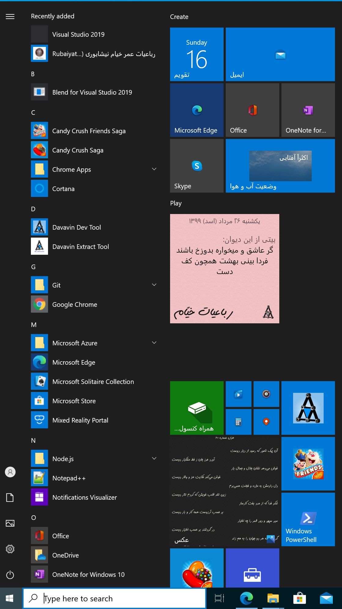 Live Tile: Gives you Persian calendar in your Windows Start Menu