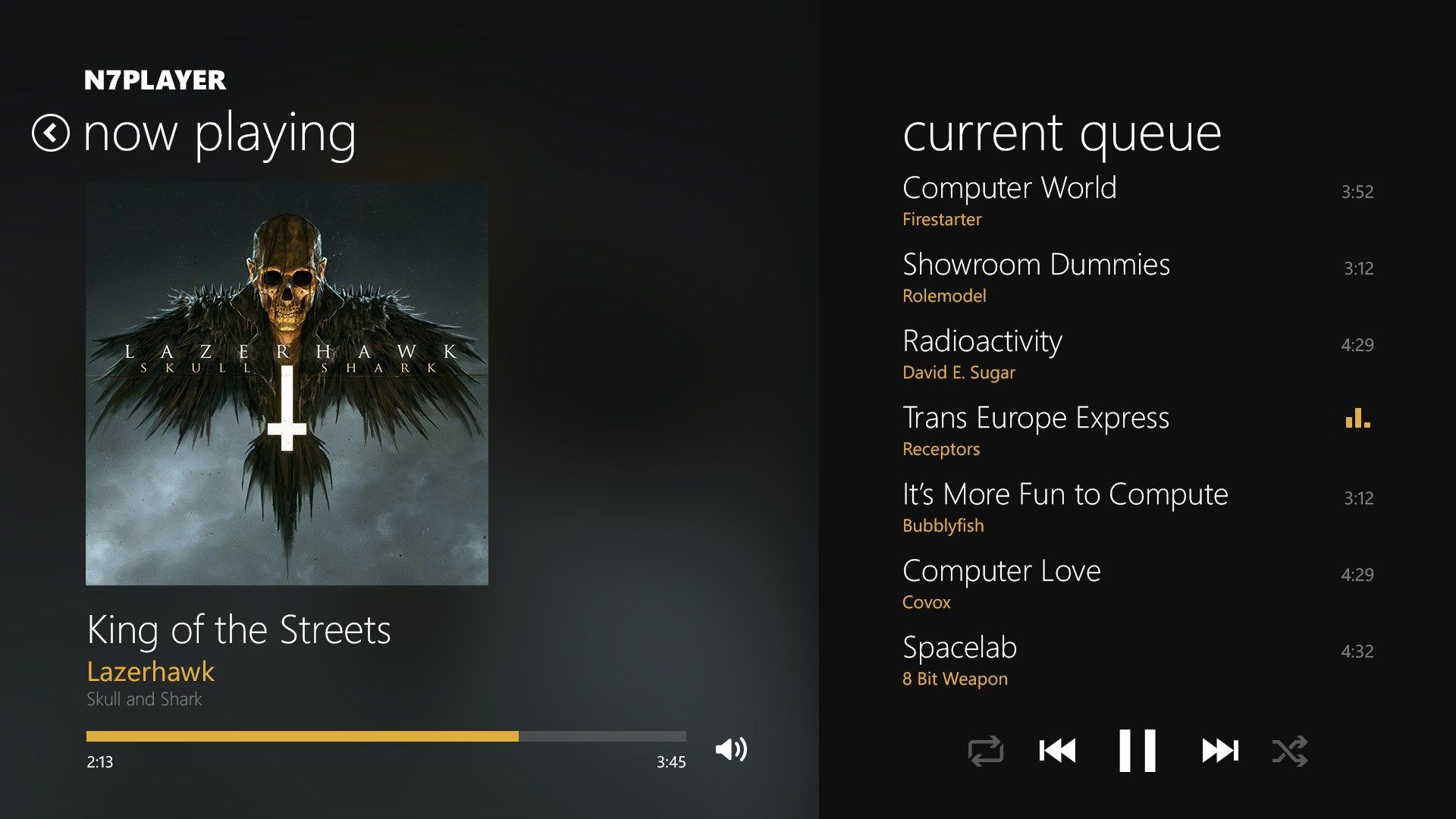 Easy playlist creation - just save your queue as playlist