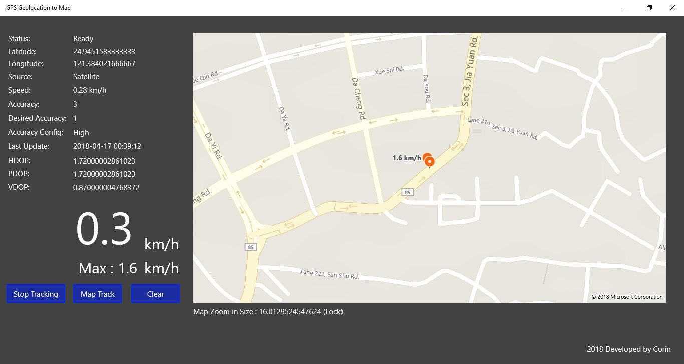 GPS Geolocation for BingMap